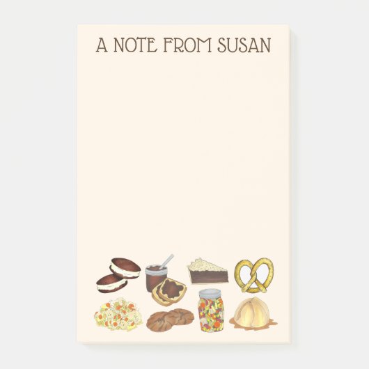 PAパーソナライズされたオランダアミッシュ食品 ポストイット (正面)