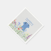 PAパーソナライズされた医師アシスタントの青いスクラブ スタンダードカクテルナプキン (角)