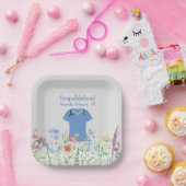 PAパーソナライズされた医師アシスタントの青いスクラブ ペーパープレート (パーティー)