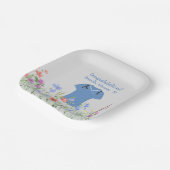 PAパーソナライズされた医師アシスタントの青いスクラブ ペーパープレート (傾斜あり)