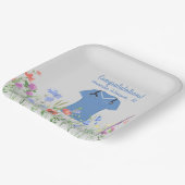 PAパーソナライズされた医師アシスタントの青いスクラブ ペーパープレート (傾斜あり)