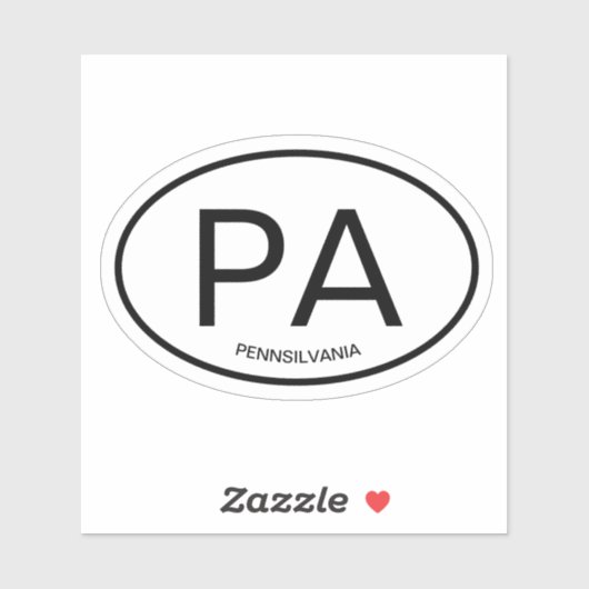 PAペンシルバニア州コードビニールシール シール (シート)