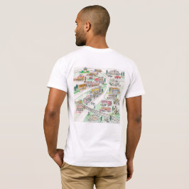 PAメンズTシャツ，ケインの地図 Tシャツ