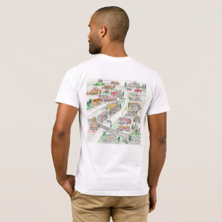 PAメンズTシャツ,ケインの地図 Tシャツ