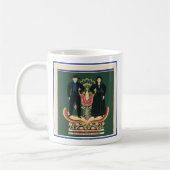 Paランカスター郡のヴィンテージ旅行ポスター コーヒーマグカップ (左)