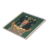 Paランカスター郡のヴィンテージ旅行ポスター タイル (側面)