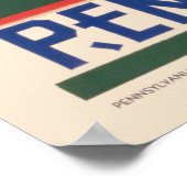 Paランカスター郡のヴィンテージ旅行ポスター ポスター (角)