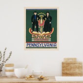 Paランカスター郡のヴィンテージ旅行ポスター ポスター (キッチン)