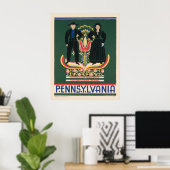 Paランカスター郡のヴィンテージ旅行ポスター ポスター (ホームオフィス)