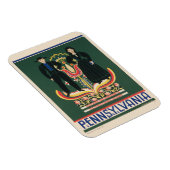 Paランカスター郡のヴィンテージ旅行ポスター マグネット (右側)