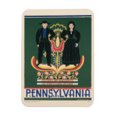 Paランカスター郡のヴィンテージ旅行ポスター マグネット (縦)