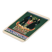 Paランカスター郡のヴィンテージ旅行ポスター マグネット (左側)