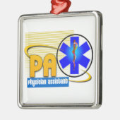 PAロゴ医師補助クリスマス装飾品3 メタルオーナメント (左)