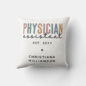 PA医パーソナライズされた師補助卒業 クッション (裏面)