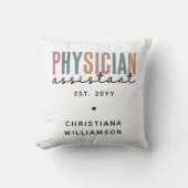 PA医パーソナライズされた師補助卒業 クッション (正面)