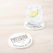 PA医パーソナライズされた師補助卒業 コースター (側面)