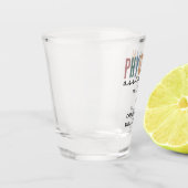 PA医パーソナライズされた師補助卒業 ショットグラス (左)