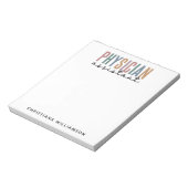 PA医パーソナライズされた師補助卒業 ノートパッド (回転)