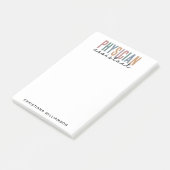 PA医パーソナライズされた師補助卒業 ポストイット (アングル)