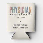 PA医パーソナライズされた師補助卒業 缶クーラー (正面)