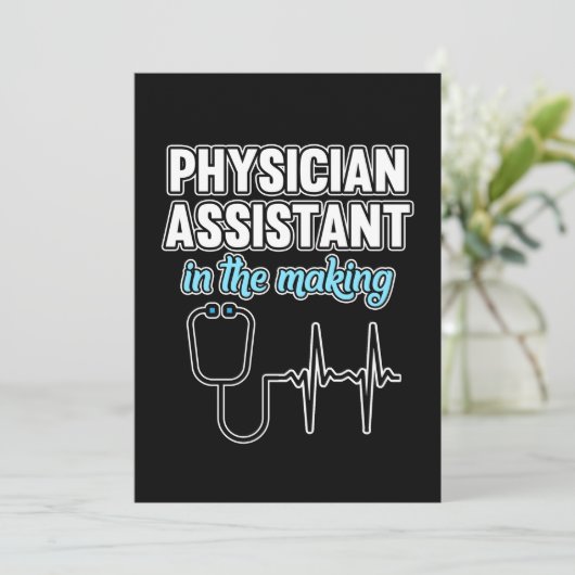 PA医学生の養成に関する医師アシスタント サンキューカード (スタンド正面)