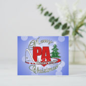 PA医師アシスタントメリークリスマス シーズンポストカード (スタンド正面)