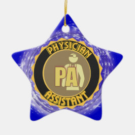 PA医師アシスタントロゴ セラミックオーナメント