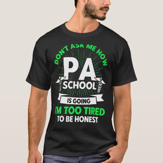 PA学生の医師助手PA Scho卒業 Tシャツ (正面)
