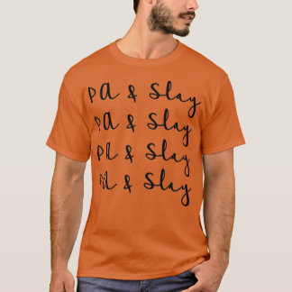 PA繰り返しオン黒 Tシャツ