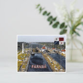 PA0003アメリカ – パナマ – 運河ロック – パノラマ ポストカード (スタンド正面)