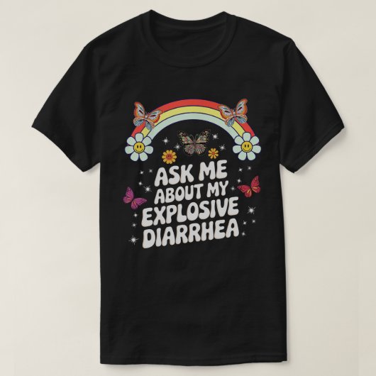 PA40頼私の激しい下痢、エギー Tシャツ (デザイン正面)
