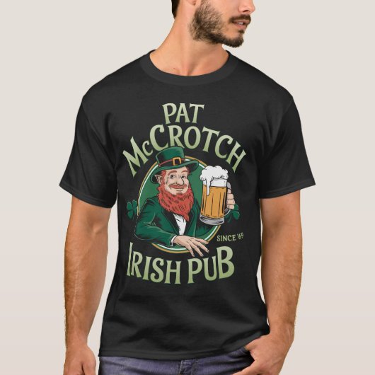 PA42 Pat Mccrotch Irish Pub St. Patrick's Day Tシャツ (正面)