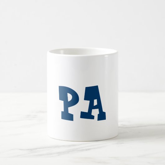 "PA"のコーヒー・マグ コーヒーマグカップ (中央)