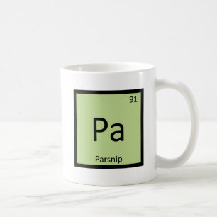 Pa - パースニップの野菜化学周期表 コーヒーマグカップ