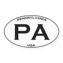 PA – ペンシルバニアUSAオーバルロゴ