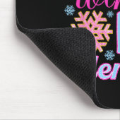 Pa In A Winter Onederland Bday Girl Sweet Snowflak マウスパッド (コーナー)