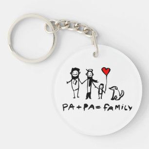 Pa + Pa =ファミリ キーホルダー