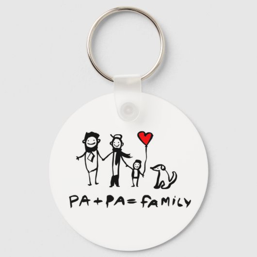 Pa + Pa =ファミリ キーホルダー (正面)