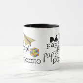 pá, papá, papi, papito, papacito マグカップ (中央)