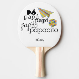 pá, papá, papi, papito, papacito 卓球ラケット