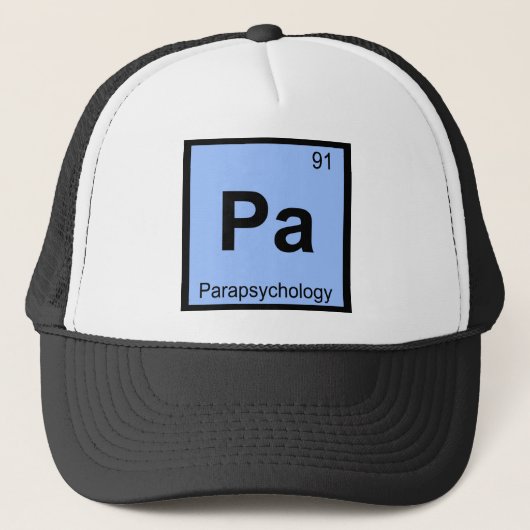 Pa - Parapsychology Chemistry Periodic Table キャップ (正面)