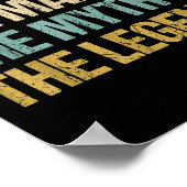 Pa The Man Myth Legend Shirt Funny Father Dad Chri ポスター (角)