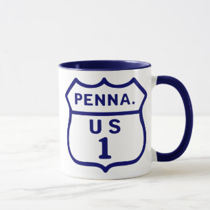 PA/USのハイウェーのルート1 マグカップ