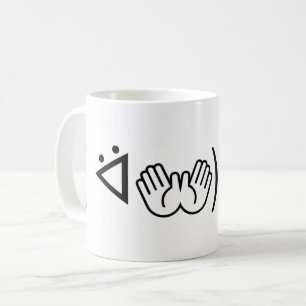 Paa Emoticon (ᐛ👐)パァジョキング加面地日本の) コーヒーマグカップ