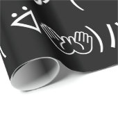 Paa Emoticon (ᐛ👐)パァジョキングKaomoji 日本の Wrap) ラッピングペーパー (ロールコーナー)