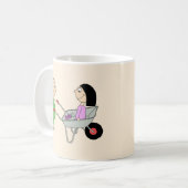 Paar mit Schubkarre コーヒーマグカップ (正面左)