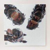 Paarden in de mond gekeken. 3 paarden lachend, hum ジグソーパズル (横)