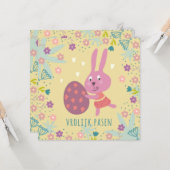 Paashaasje met chocolade ei カード (正面/裏面インサイチュ)