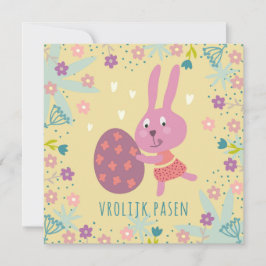 Paashaasje met chocolade ei カード