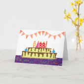 Pabbiの誕生日カード カード (黄色い花)
